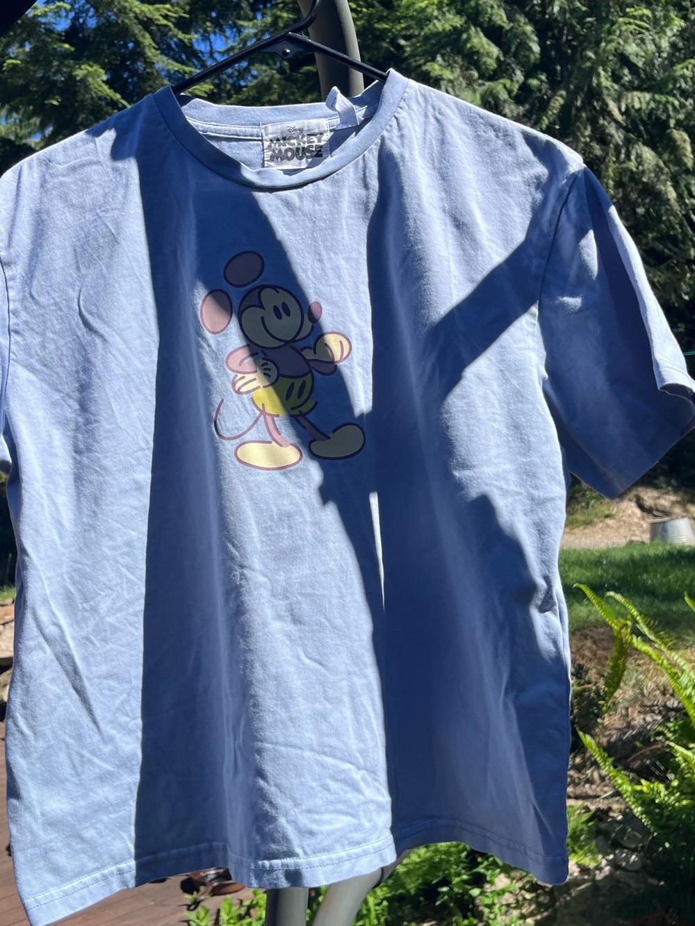 Disney Light Blue Mickey Mouse Graphic Tee